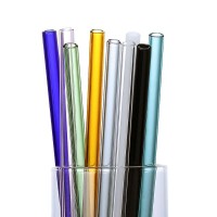 Amazon drinkware custom printed glass straw 10mm and glass straw 14mm 2021 amazon new arrivals