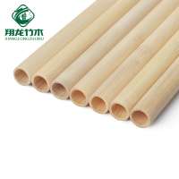 Reusable bamboo straw wih brush in paper box